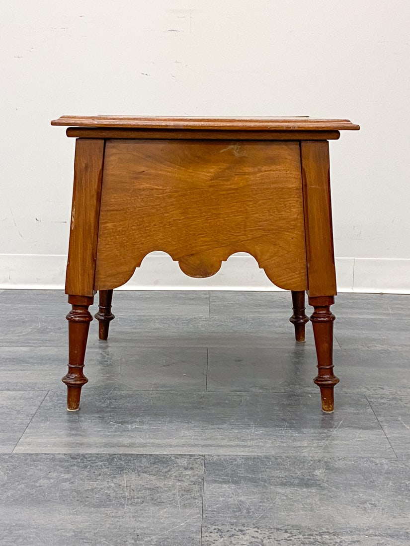 ANTIQUE WALNUT COMMODE CHAIR - 6