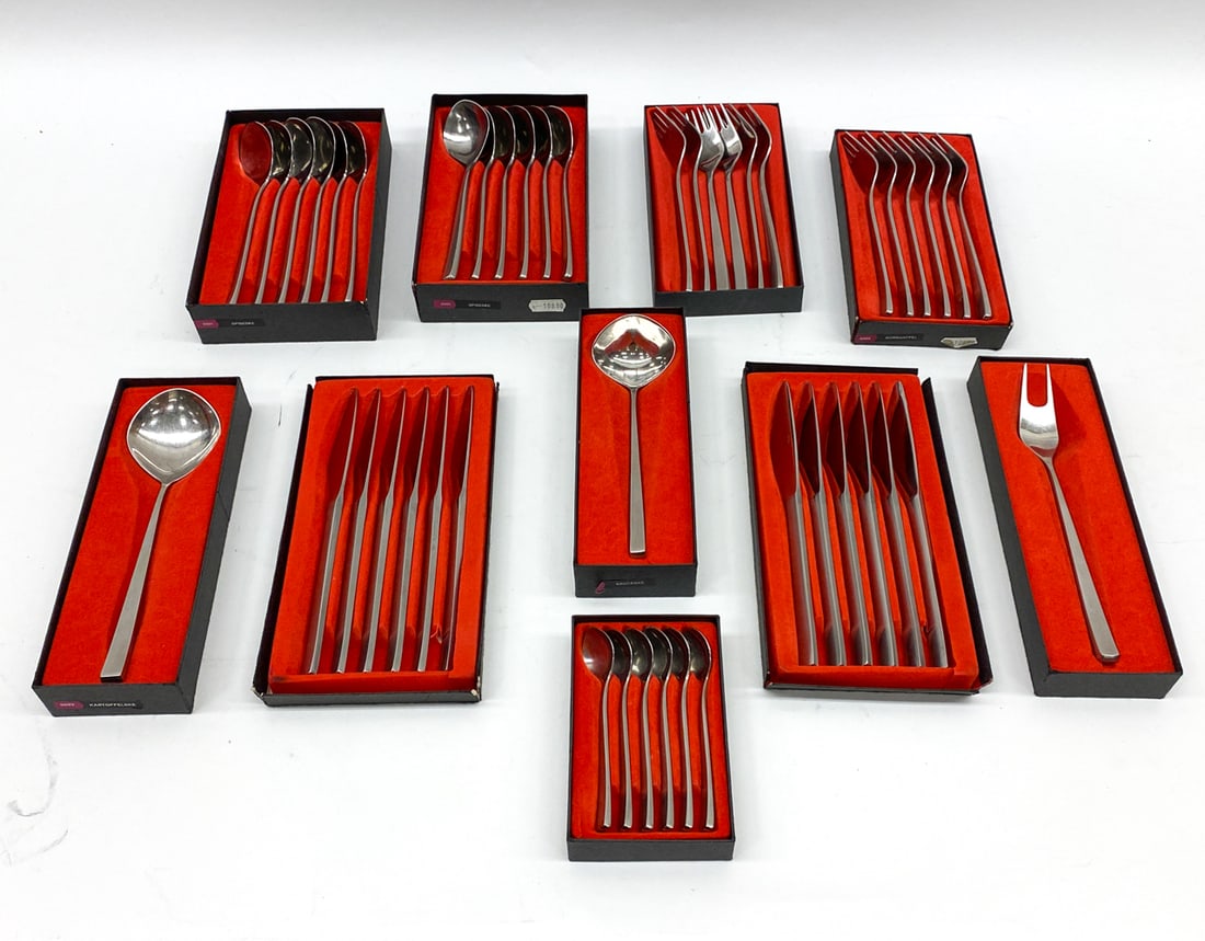 TIAS ECKHOFF STAINLESS STEEL FLATWARE GROUPING - 2