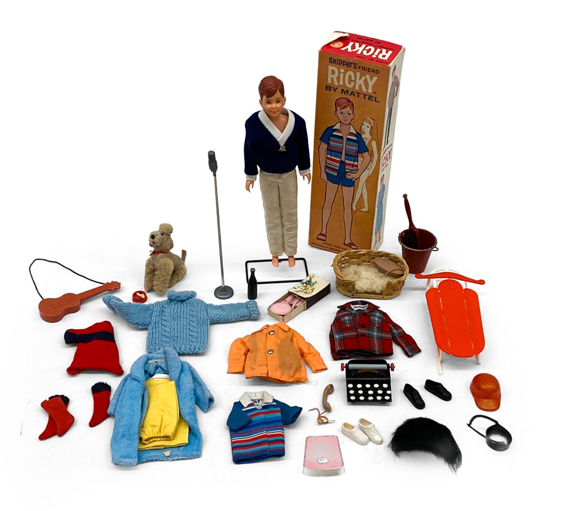 MATTEL SKIPPER' S FRIEND RICKY DOLL SET C. 1960S (1 of 11)