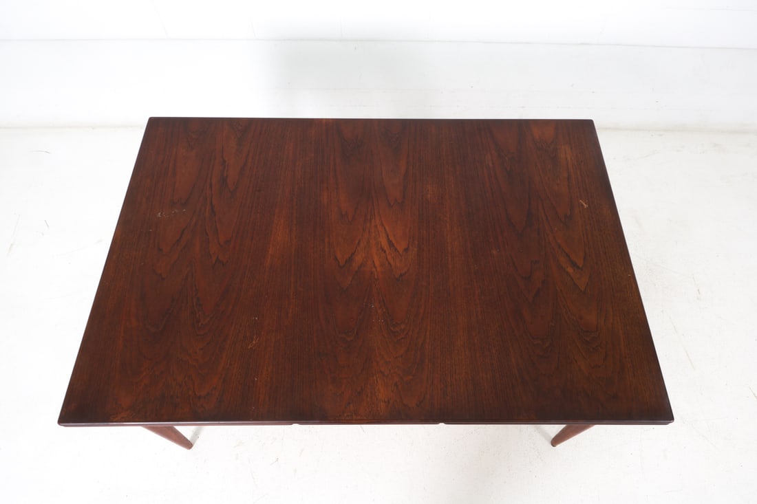 DUX SWEDISH TEAK EXTENDING DINING TABLE C. 1960S - 11