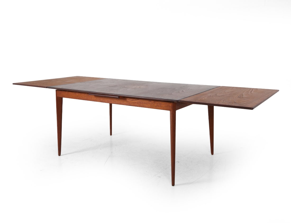 DUX SWEDISH TEAK EXTENDING DINING TABLE C. 1960S - 4