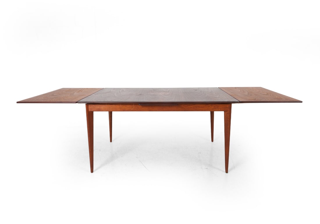 DUX SWEDISH TEAK EXTENDING DINING TABLE C. 1960S - 5