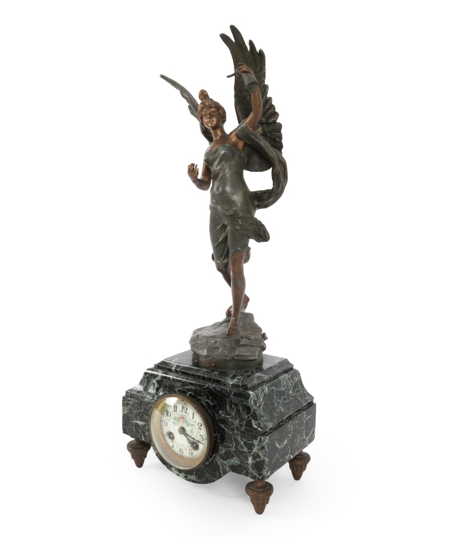ROSSEAU (FRENCH, 1865-1954) FIGURAL CLOCK (1 of 19)