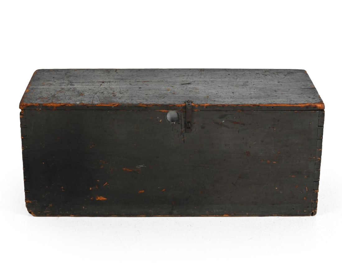19TH C. PAINTED PINE BLANKET CHEST - 2