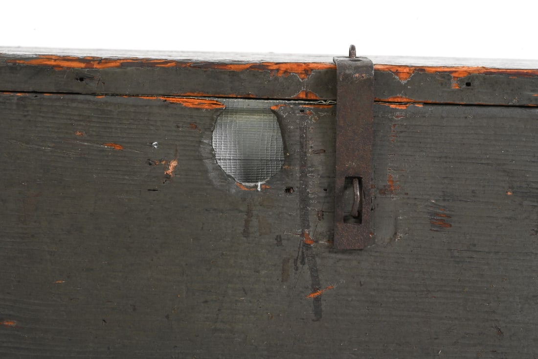 19TH C. PAINTED PINE BLANKET CHEST - 8