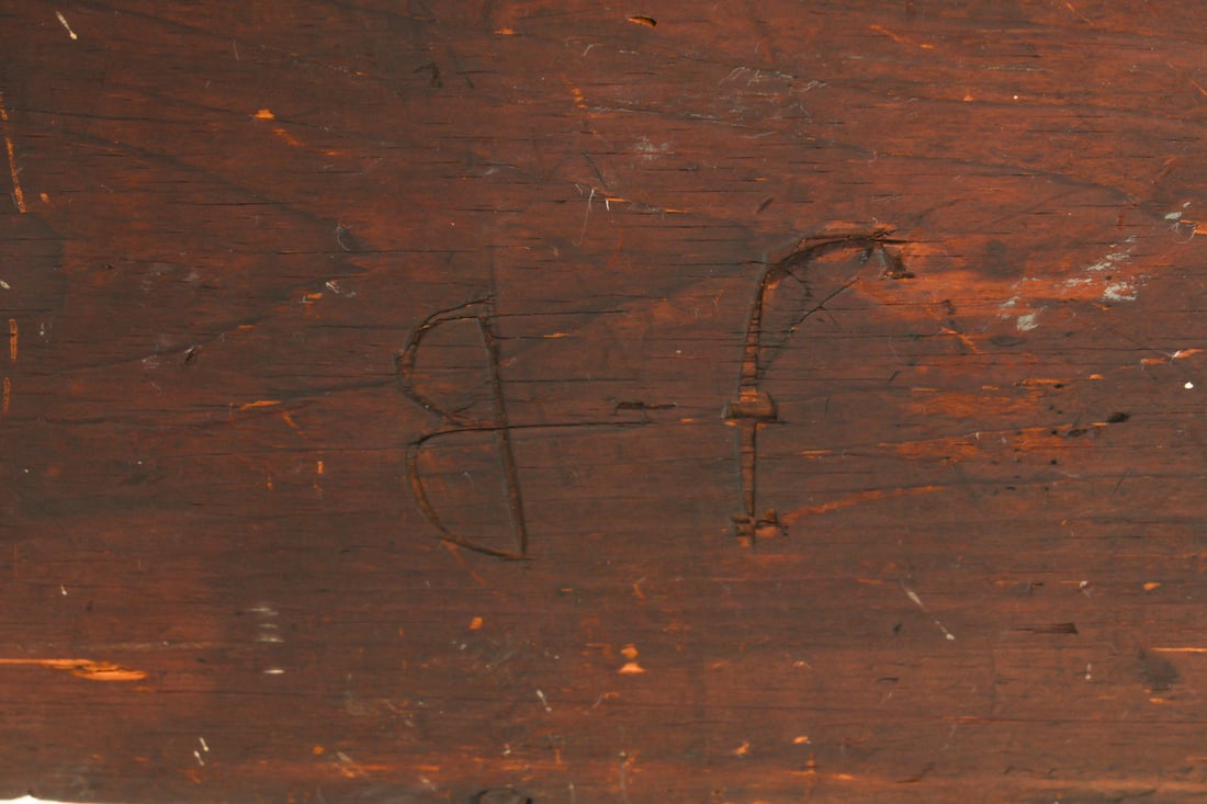 ANTIQUE PRIMITIVE PINE BLANKET CHEST - 12