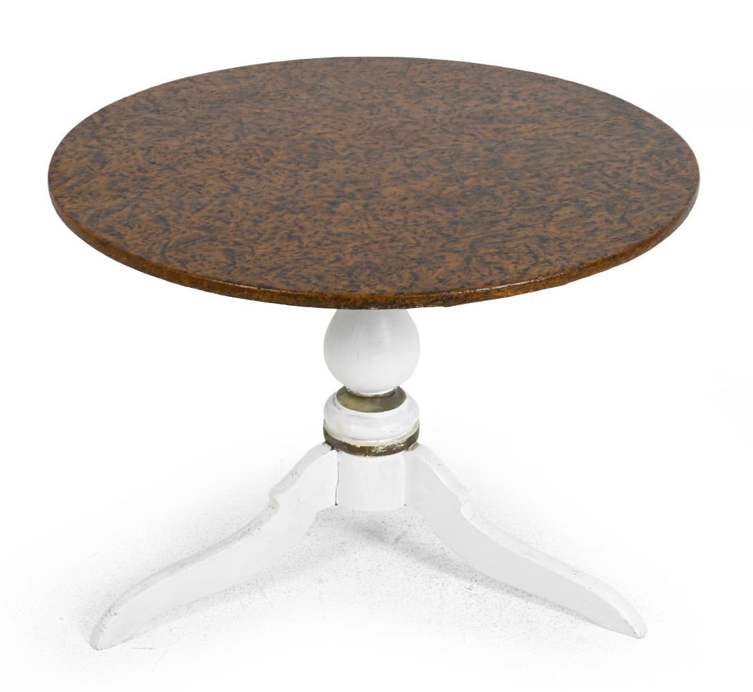 ANTIQUE PAINTED PEDESTAL DINING TABLE (1 of 14)