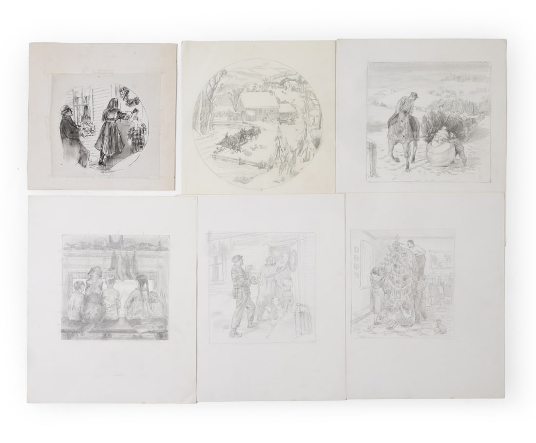 (6) ALTON TOBEY (1914-2007) ILLUSTRATION GROUPING (1 of 14)