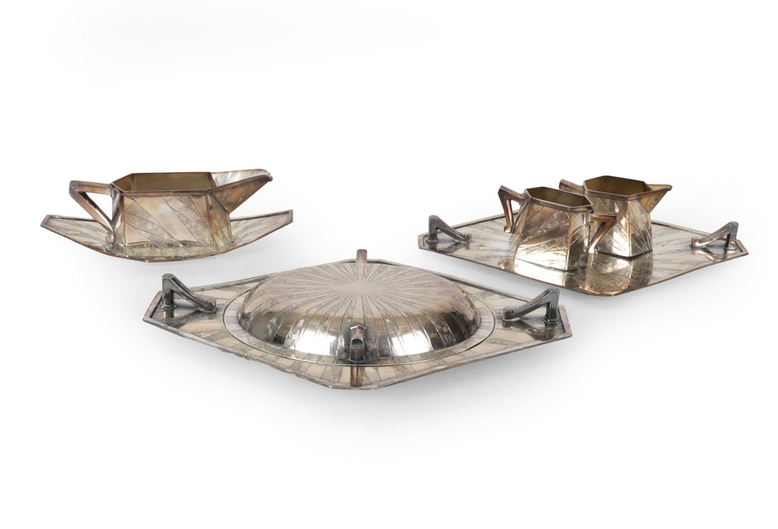 ART DECO SILVER PLATED TEA & COFFEE SERVICE (1 of 16)