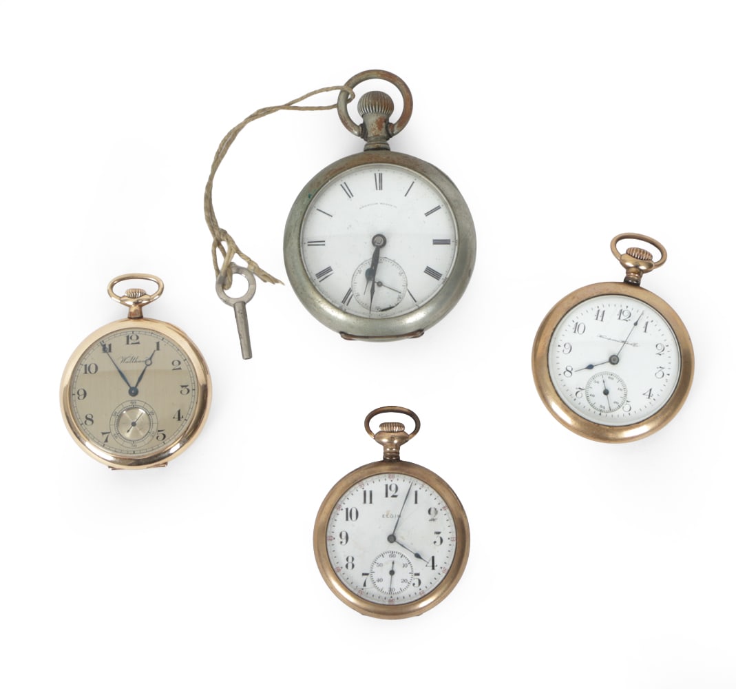 ANTIQUE POCKET WATCH GROUPING C. 1900S (1 of 18)