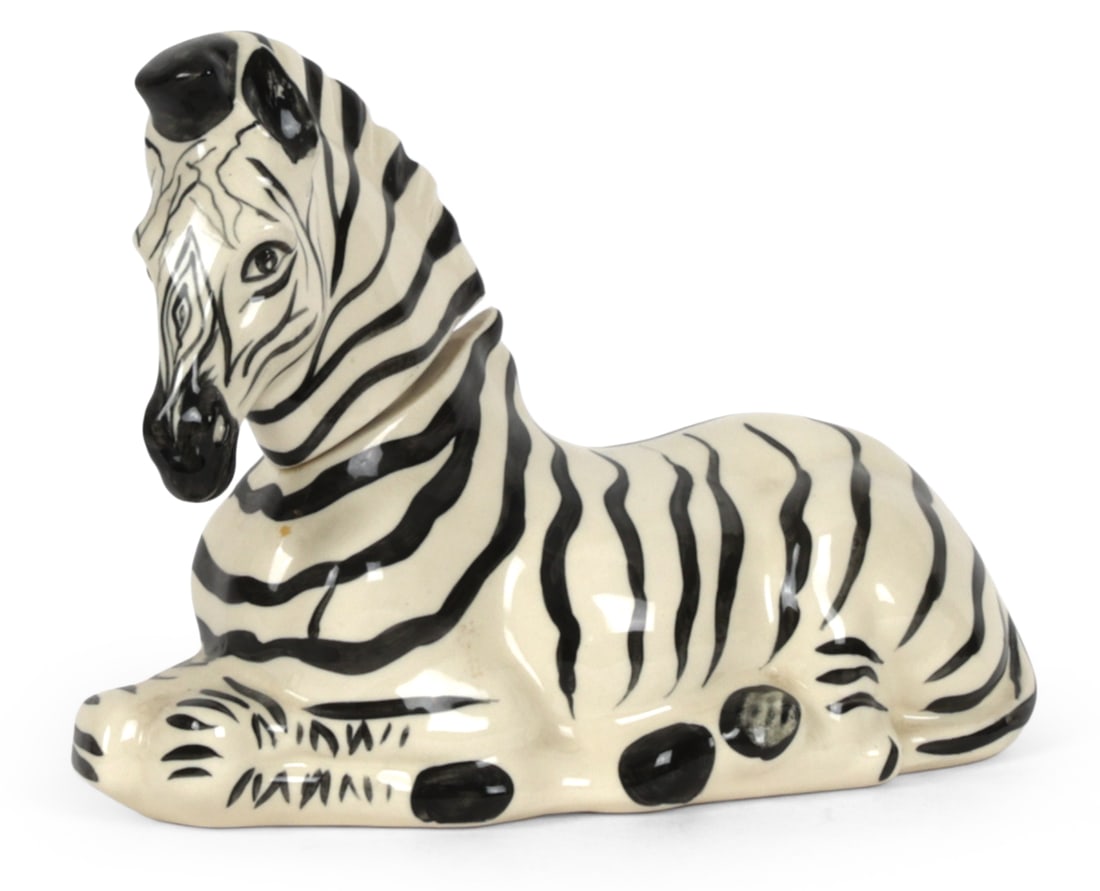 BALLANTINE' S CERAMIC ZEBRA WHISKEY DECANTER (1 of 11)