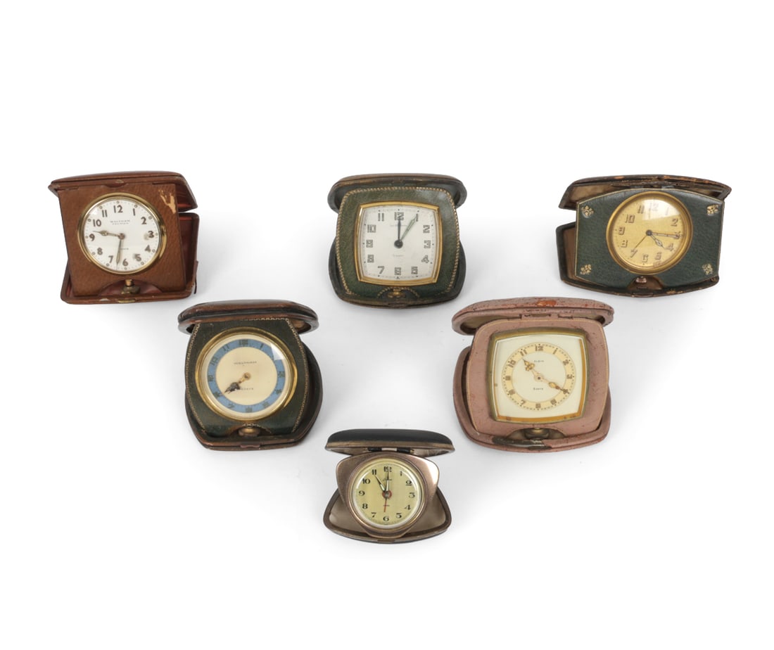VINTAGE TRAVEL ALARM CLOCK GROUPING (1 of 19)