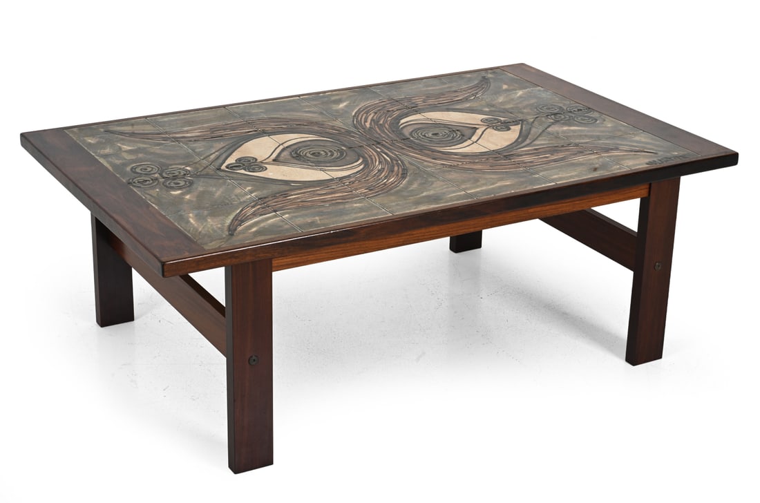 OX ART ROSEWOOD & TILE COFFEE TABLE 1978 (1 of 14)
