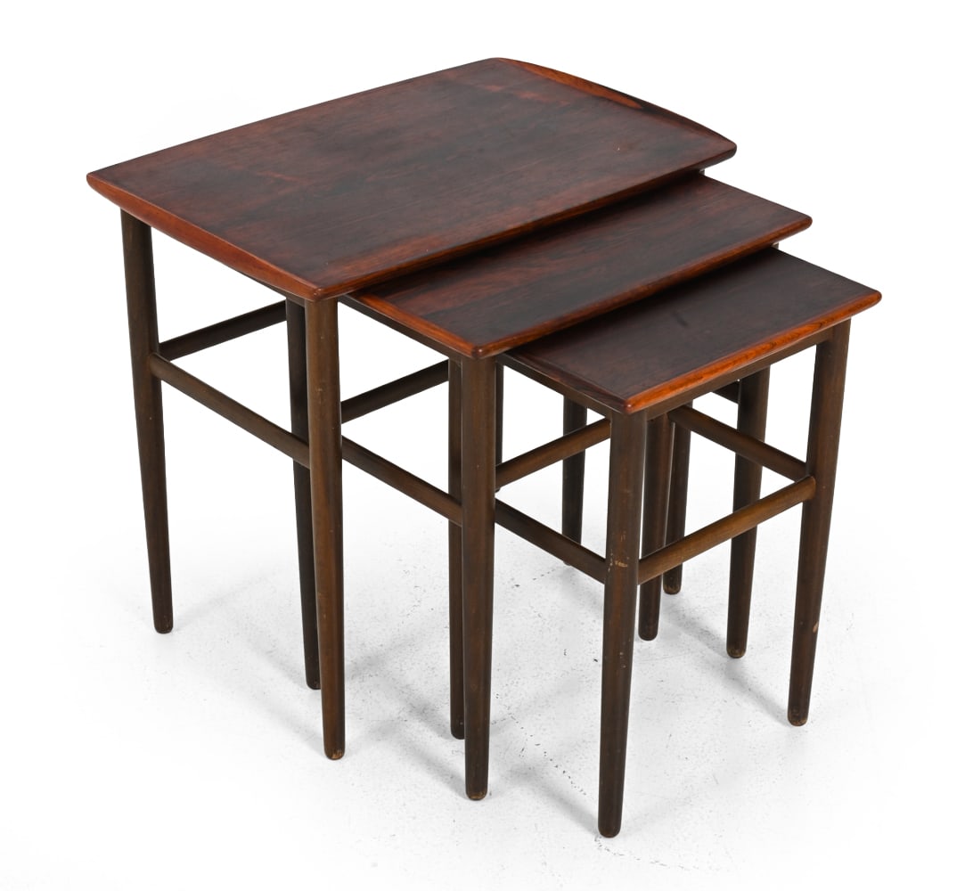 (3) DANISH ROSEWOOD NESTING TABLES (1 of 15)