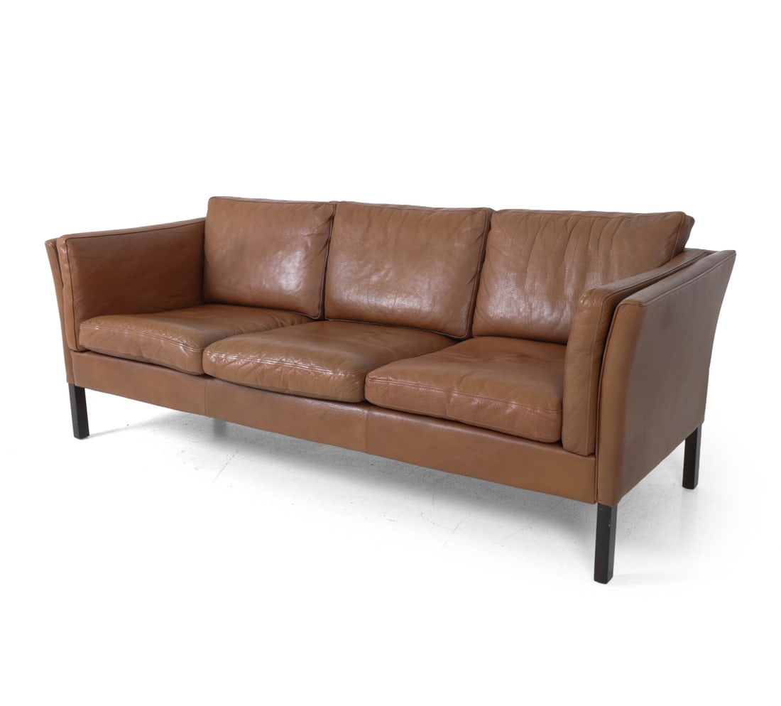 MOGENS HANSEN DANISH LEATHER SOFA C. 1960S (1 of 15)