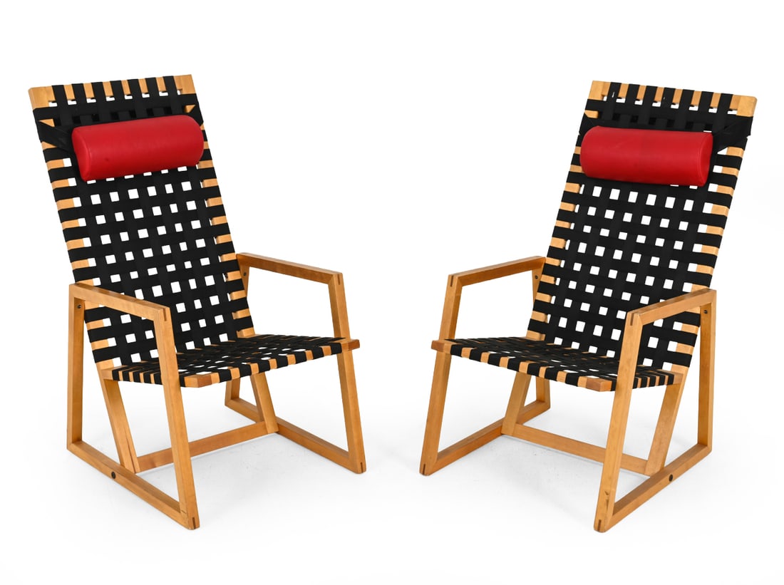PAIR KARLSSON FOR DOZZ BIRCH LOUNGE CHAIRS (1 of 13)