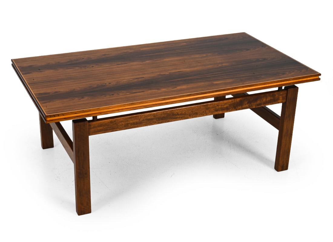WIKKELSO STYLE DANISH ROSEWOOD COFFEE TABLE 1970S (1 of 1)