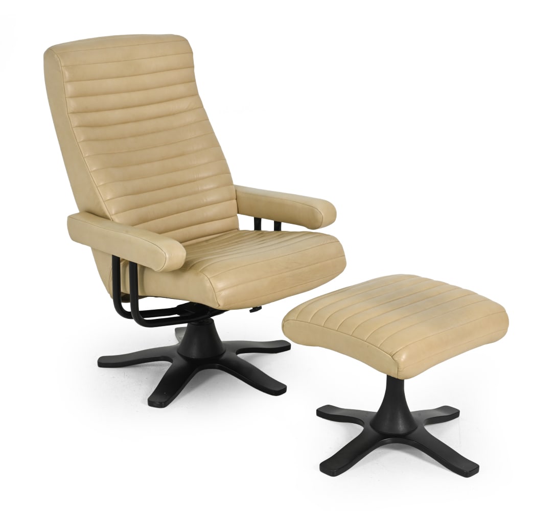 HURUP MOBLEFABRIK LOUNGE CHAIR & OTTOMAN C. 1970S (1 of 20)