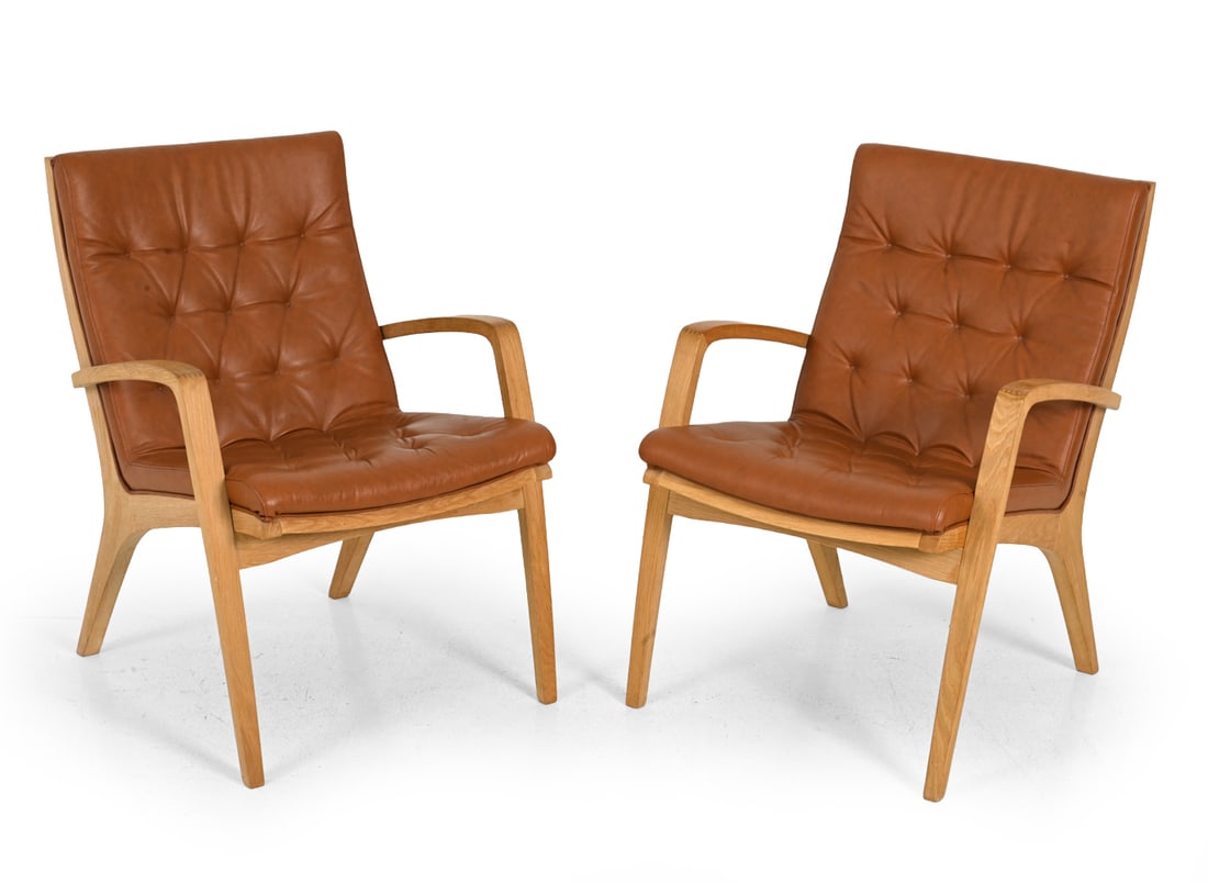 (2) JAKOB BERG "ARA" DANISH EASY CHAIRS (1 of 1)
