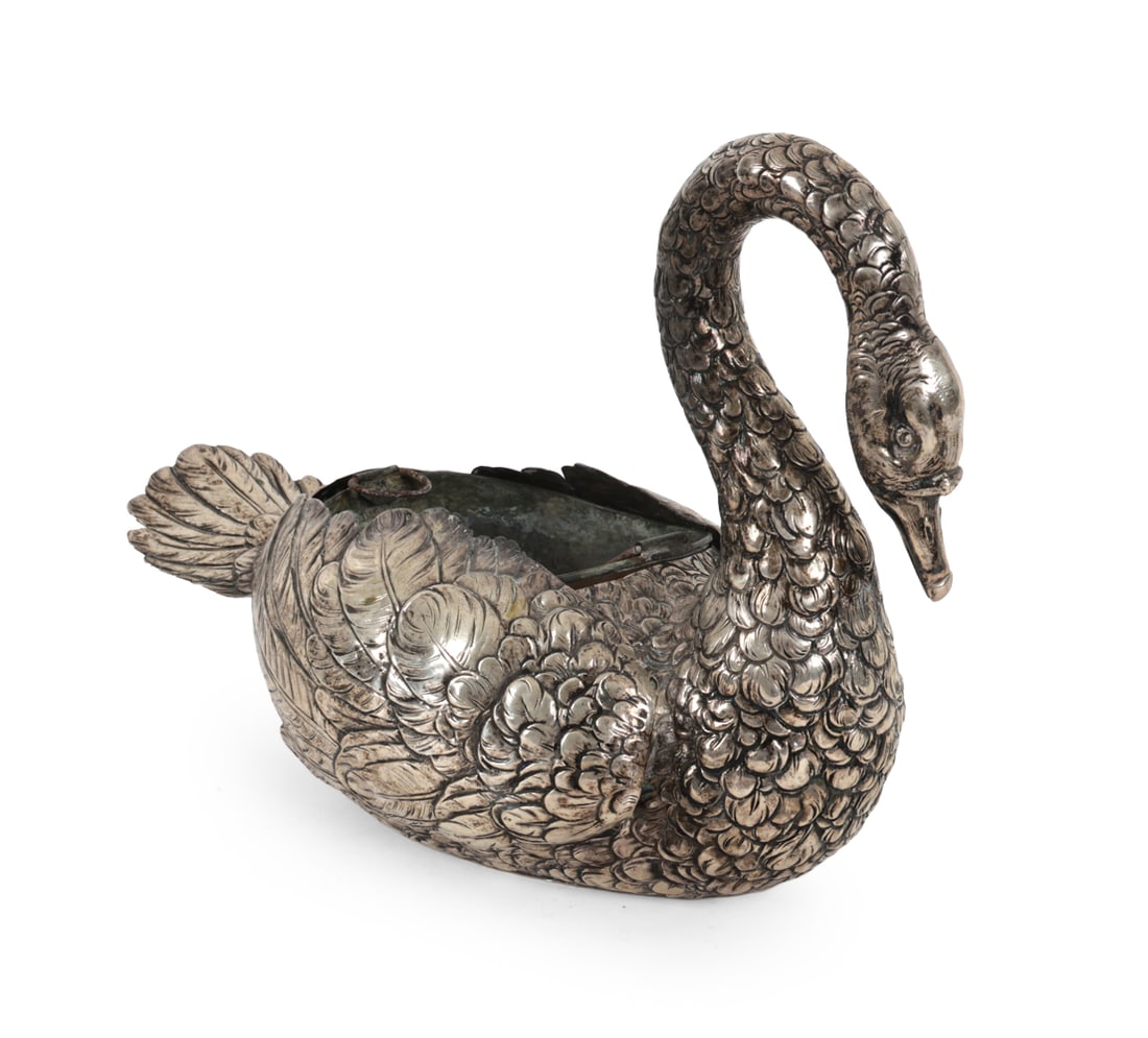 GEORG ROTH & CO. HANAU SILVER SWAN PLANTER (1 of 15)