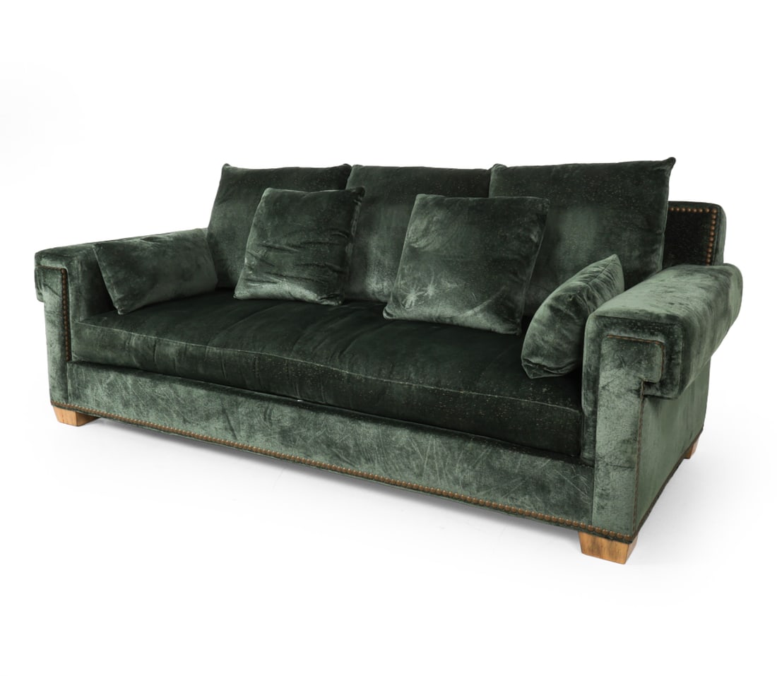 TAYLOR KING CUSTOM VELVET SOFA (1 of 17)
