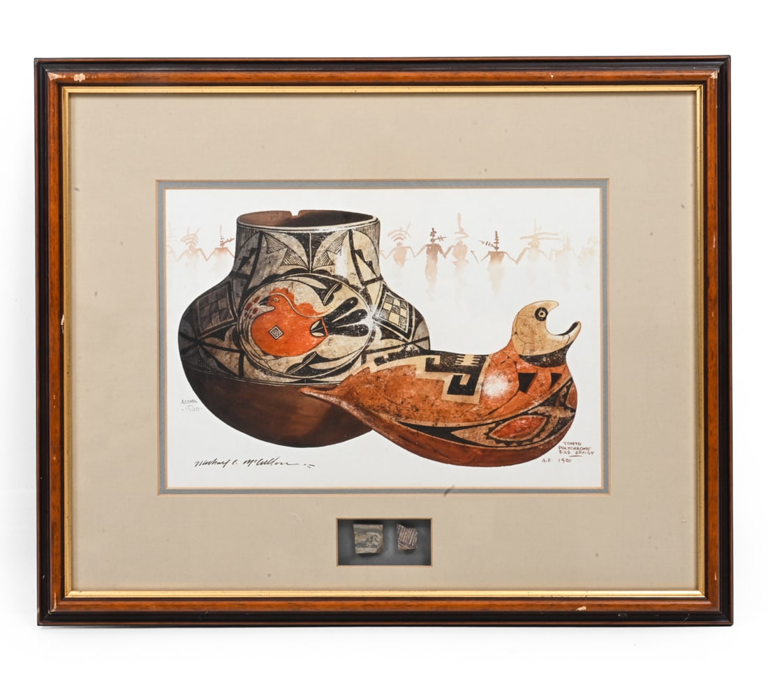 MICHAEL C. MCCULLOUGH (B. 1951) POTTERY WATERCOLOR (1 of 11)