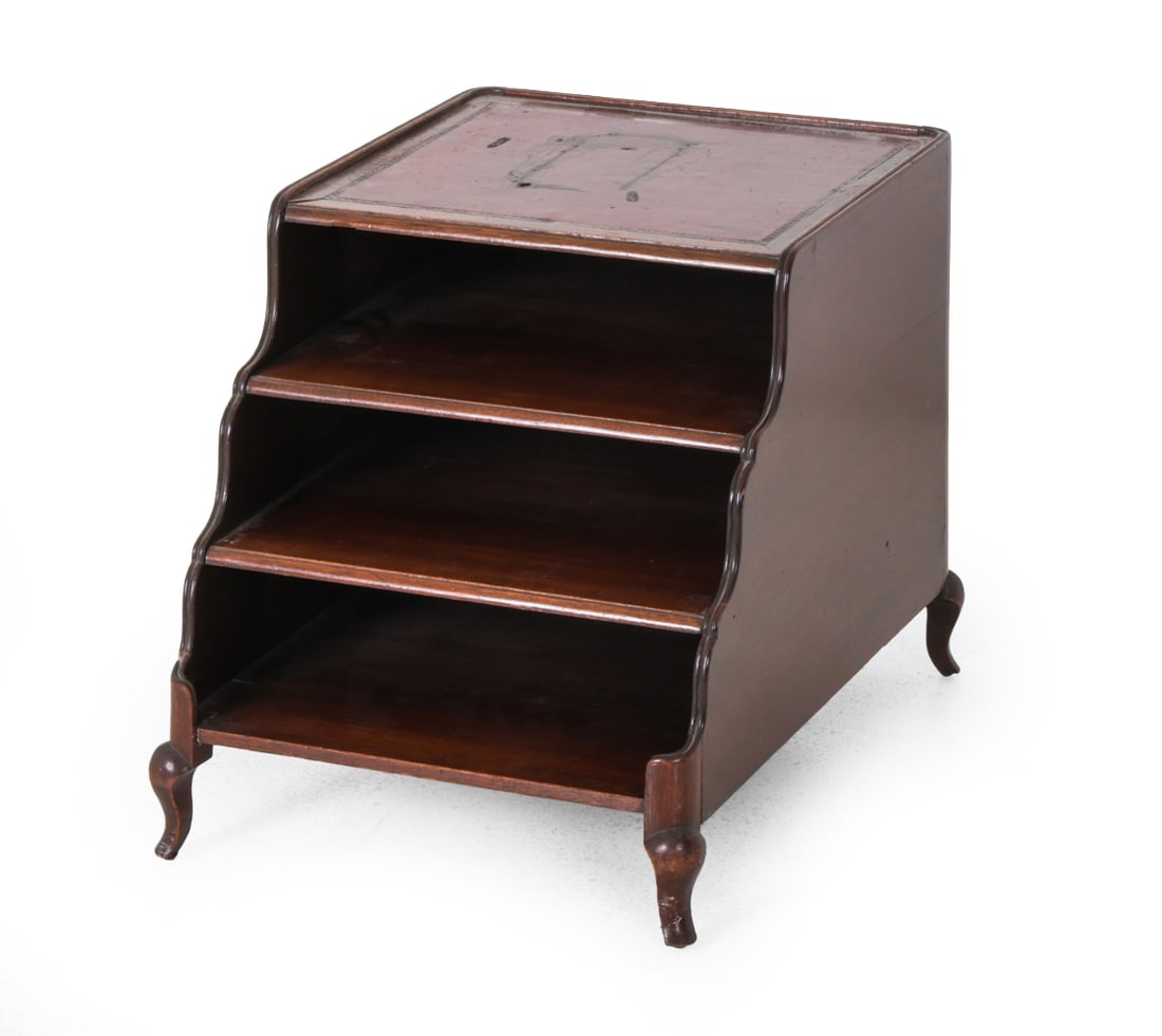 REGENCY STYLE MAHOGANY STATIONERY HOLDER (1 of 14)