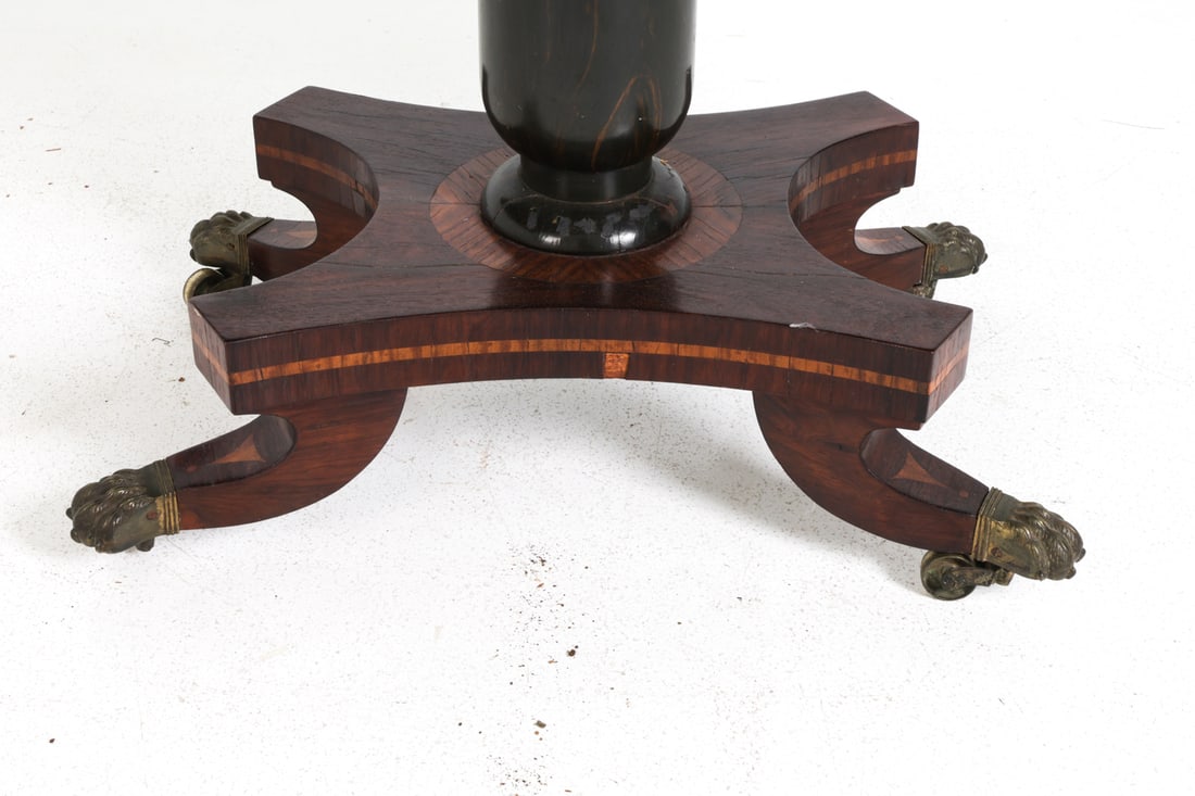 REGENCY-STYLE MAHOGANY DROP-LEAF SOFA TABLE - 13