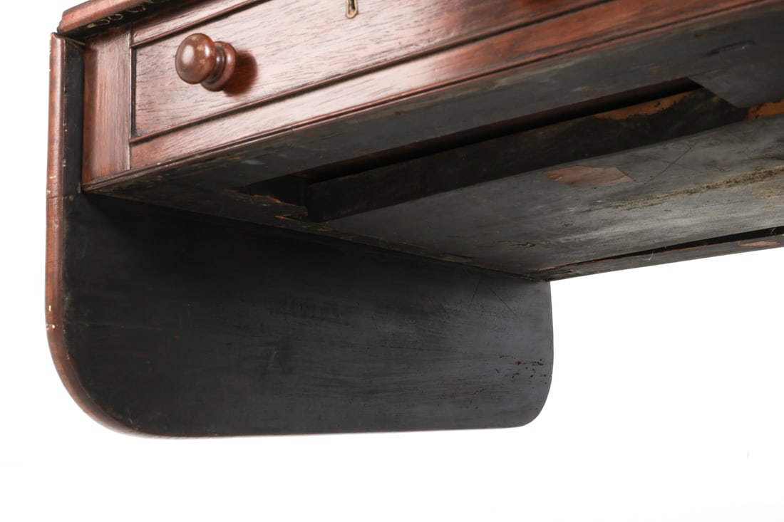 REGENCY-STYLE MAHOGANY DROP-LEAF SOFA TABLE - 16
