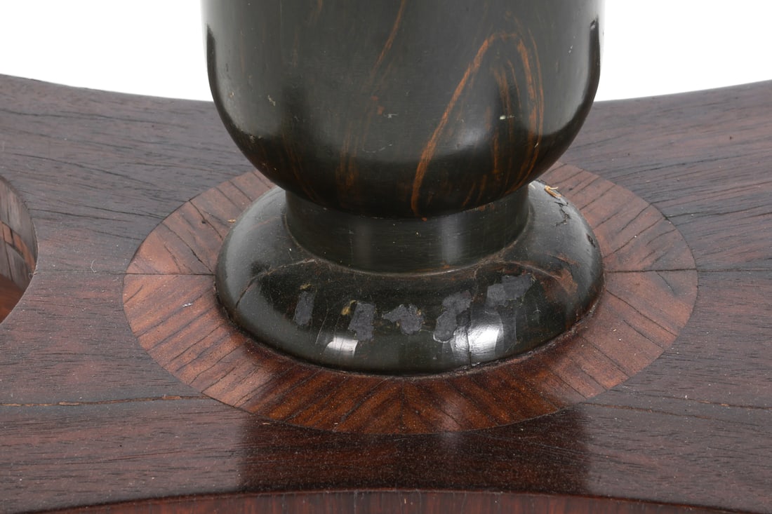 REGENCY-STYLE MAHOGANY DROP-LEAF SOFA TABLE - 17