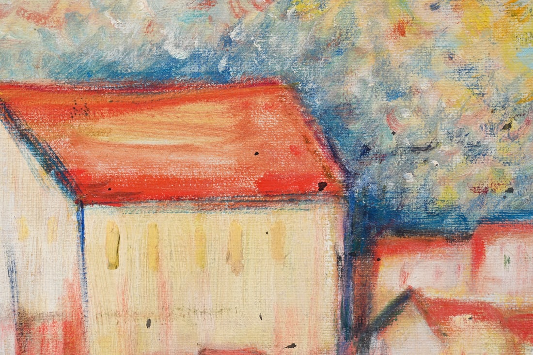 POST-IMPRESSIONIST HARBOR SCENE A/C - 5