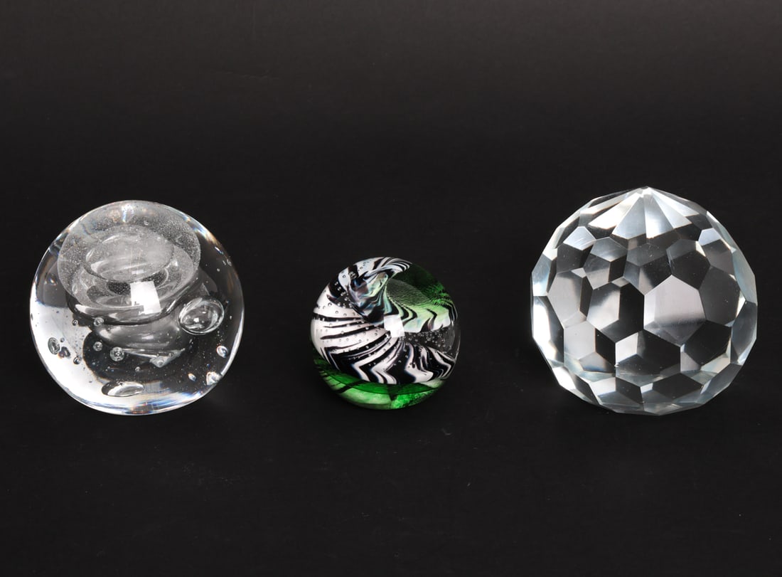 ART GLASS PAPERWEIGHTS INCL. SIMON PEARCE (1 of 20)