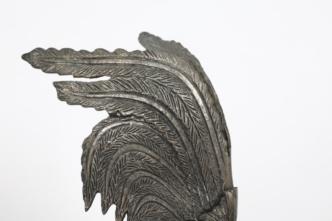 SILVERPLATE ROOSTER SCULPTURES - 7