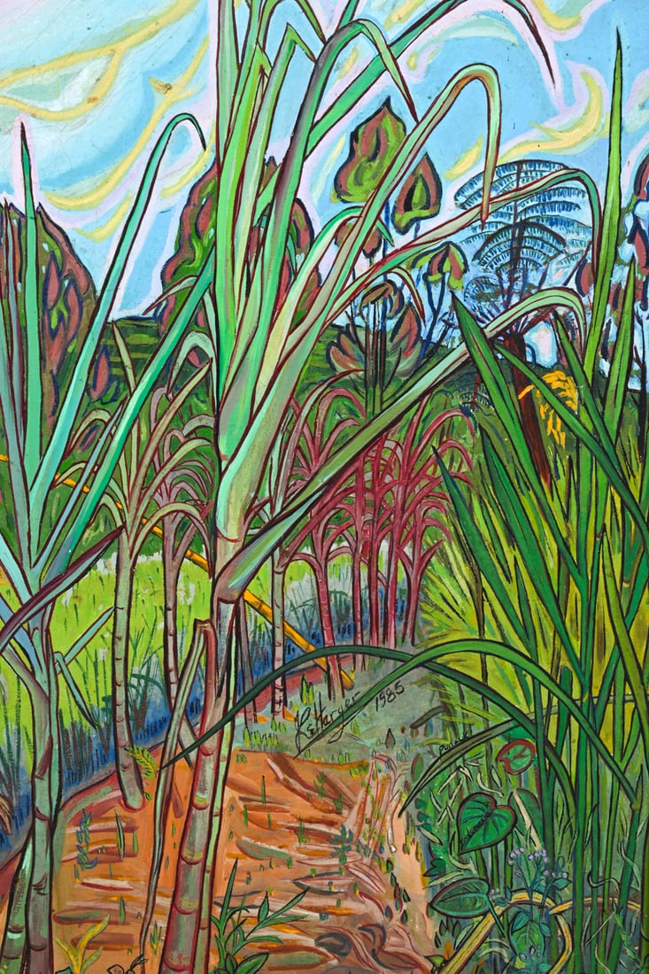 INDONESIAN EXPRESSIONIST LANDSCAPE O/C - 2