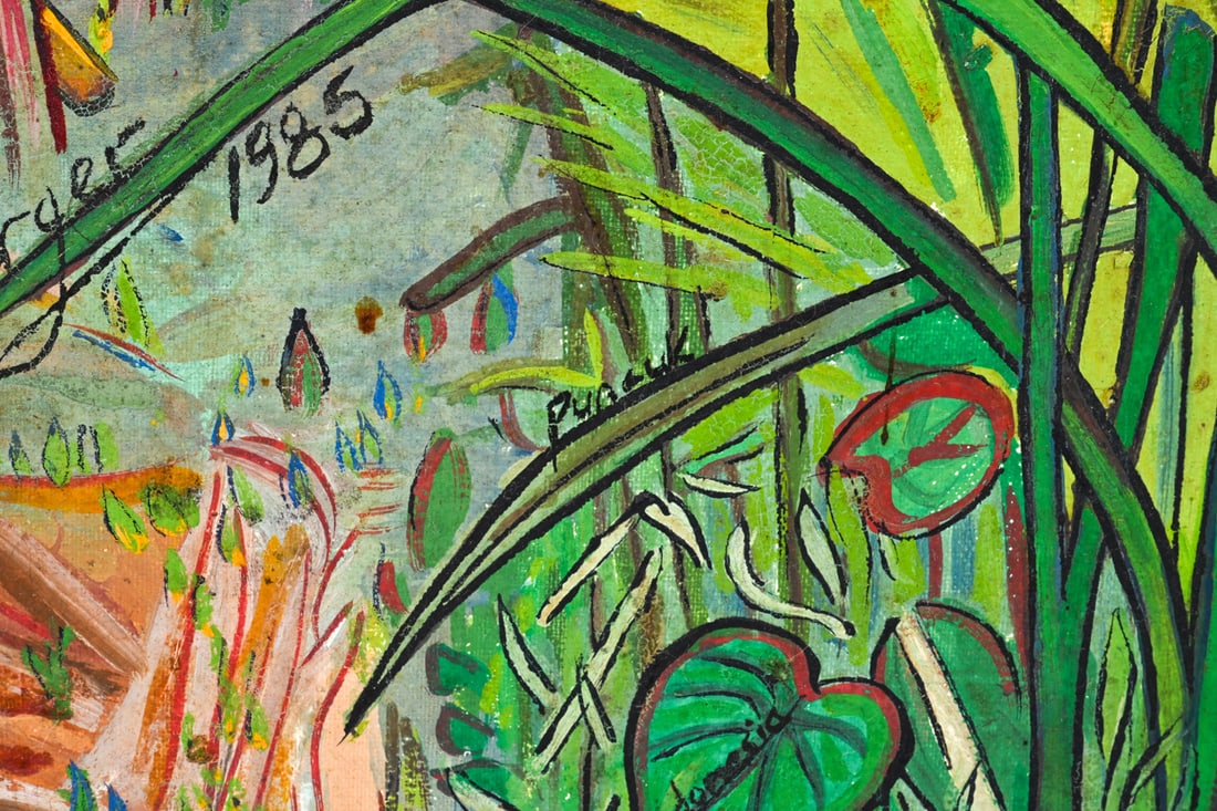 INDONESIAN EXPRESSIONIST LANDSCAPE O/C - 4