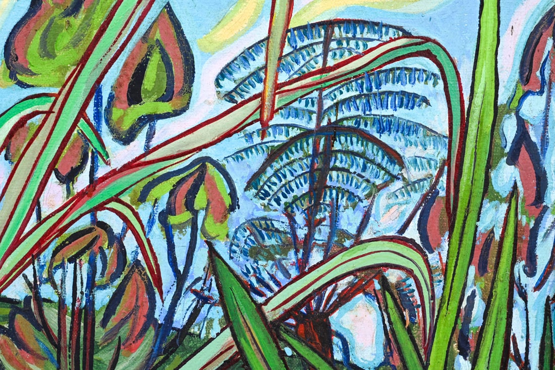 INDONESIAN EXPRESSIONIST LANDSCAPE O/C - 6