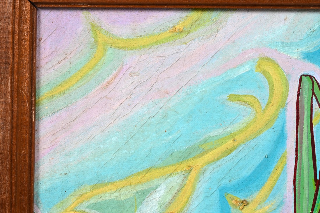 INDONESIAN EXPRESSIONIST LANDSCAPE O/C - 7