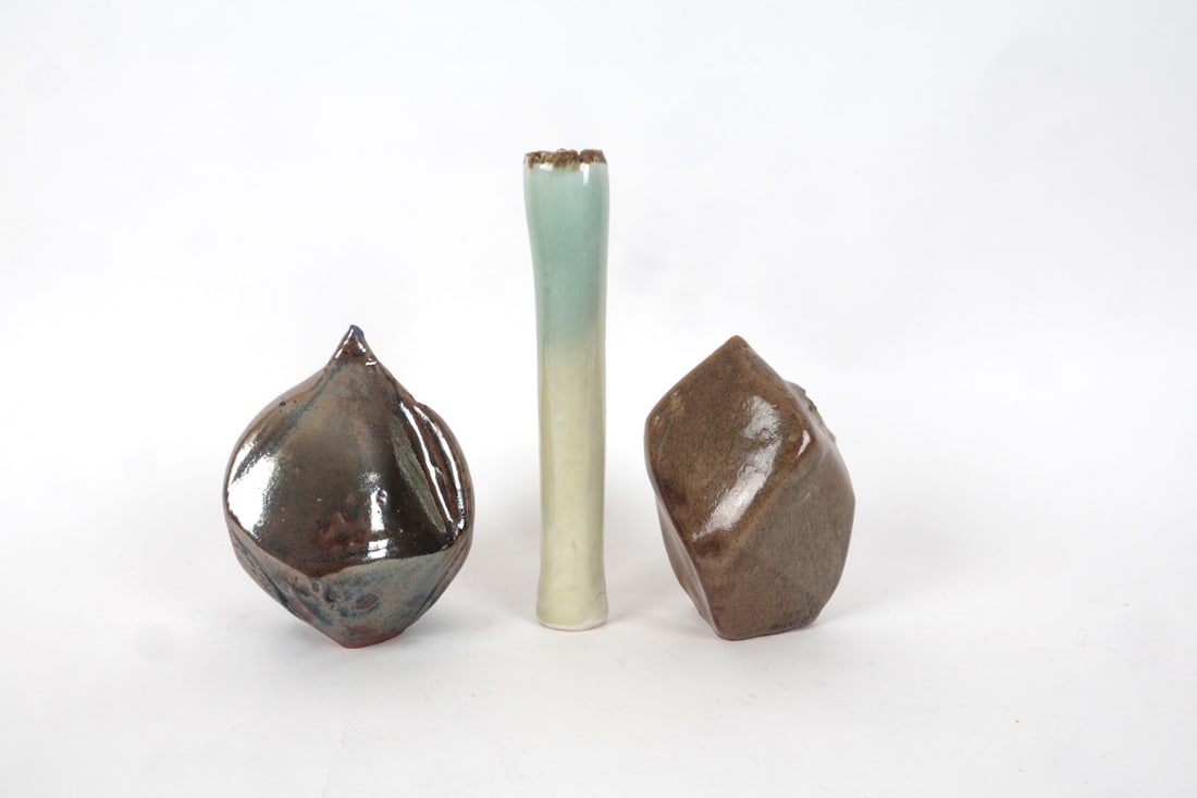 LOTTI CERAMIC VASE GROUPING - 16