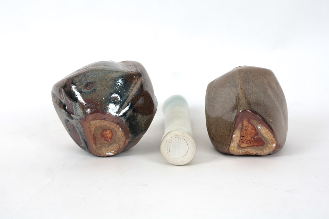 LOTTI CERAMIC VASE GROUPING - 17