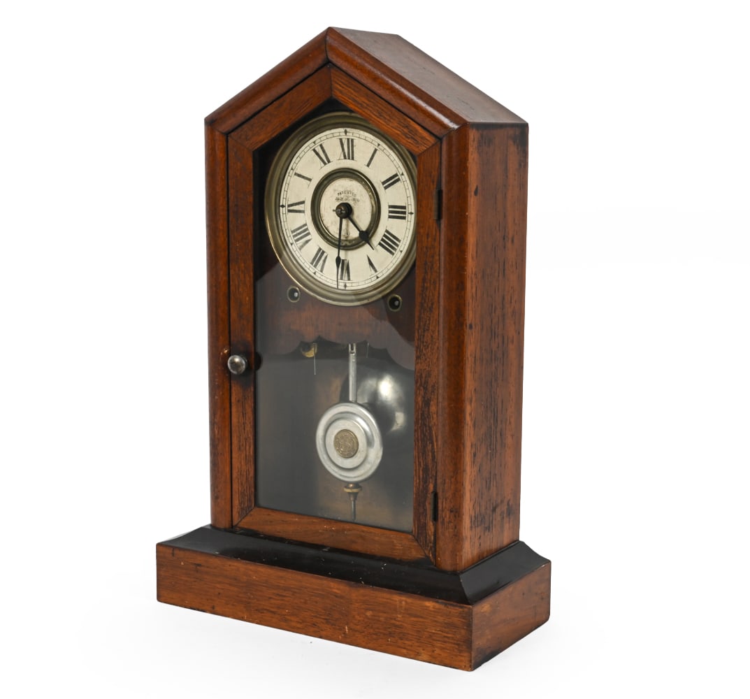 SETH THOMAS GOTHIC MAHOGANY SHELF CLOCK (1 of 17)