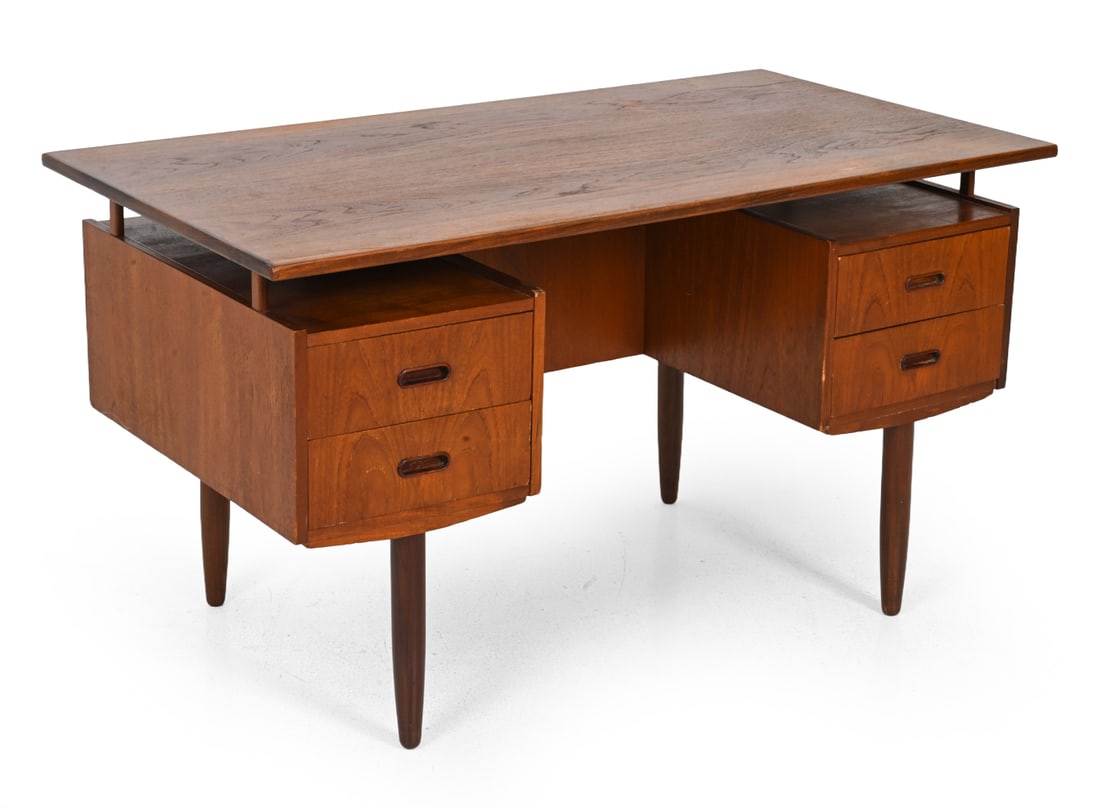 DANISH MID-CENTURY TEAK EXECUTIVE DESK (1 of 20)