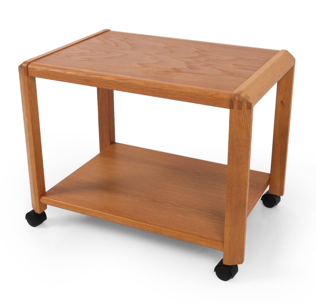 AKSEL KJERSGAARD ODDER OAK BAR CART TROLLEY (1 of 1)