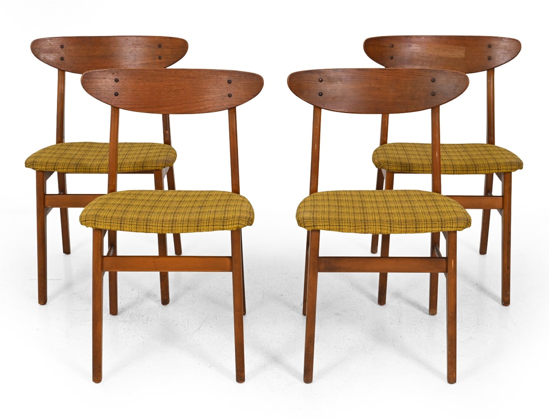 (4) FARSTRUP 210 DANISH TEAK DINING CHAIRS (1 of 14)