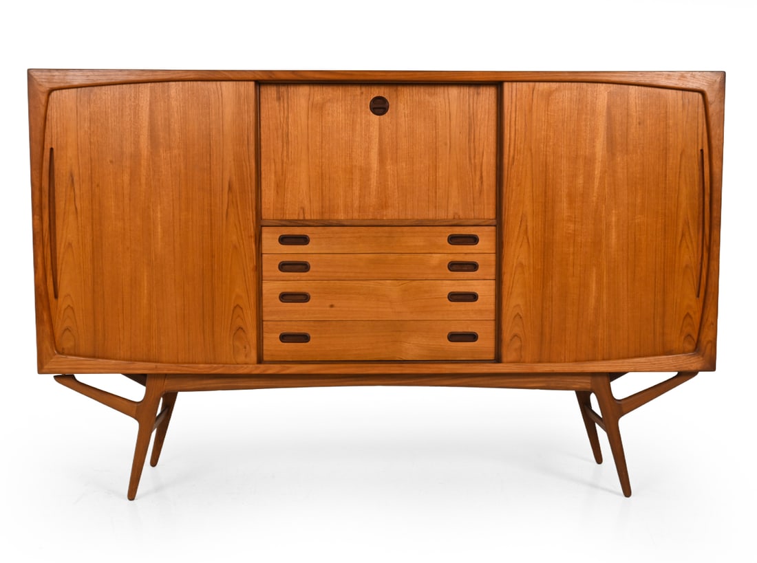 HARRY OSTERGAARD DANISH TEAK SIDEBOARD - 2