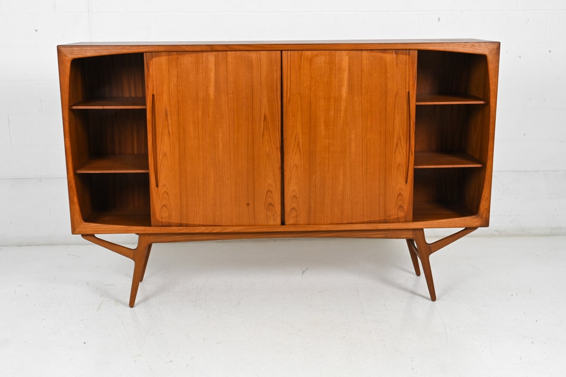 HARRY OSTERGAARD DANISH TEAK SIDEBOARD - 6