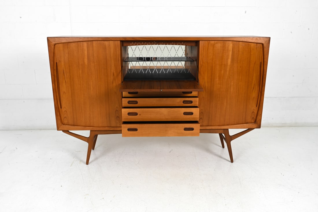 HARRY OSTERGAARD DANISH TEAK SIDEBOARD - 7