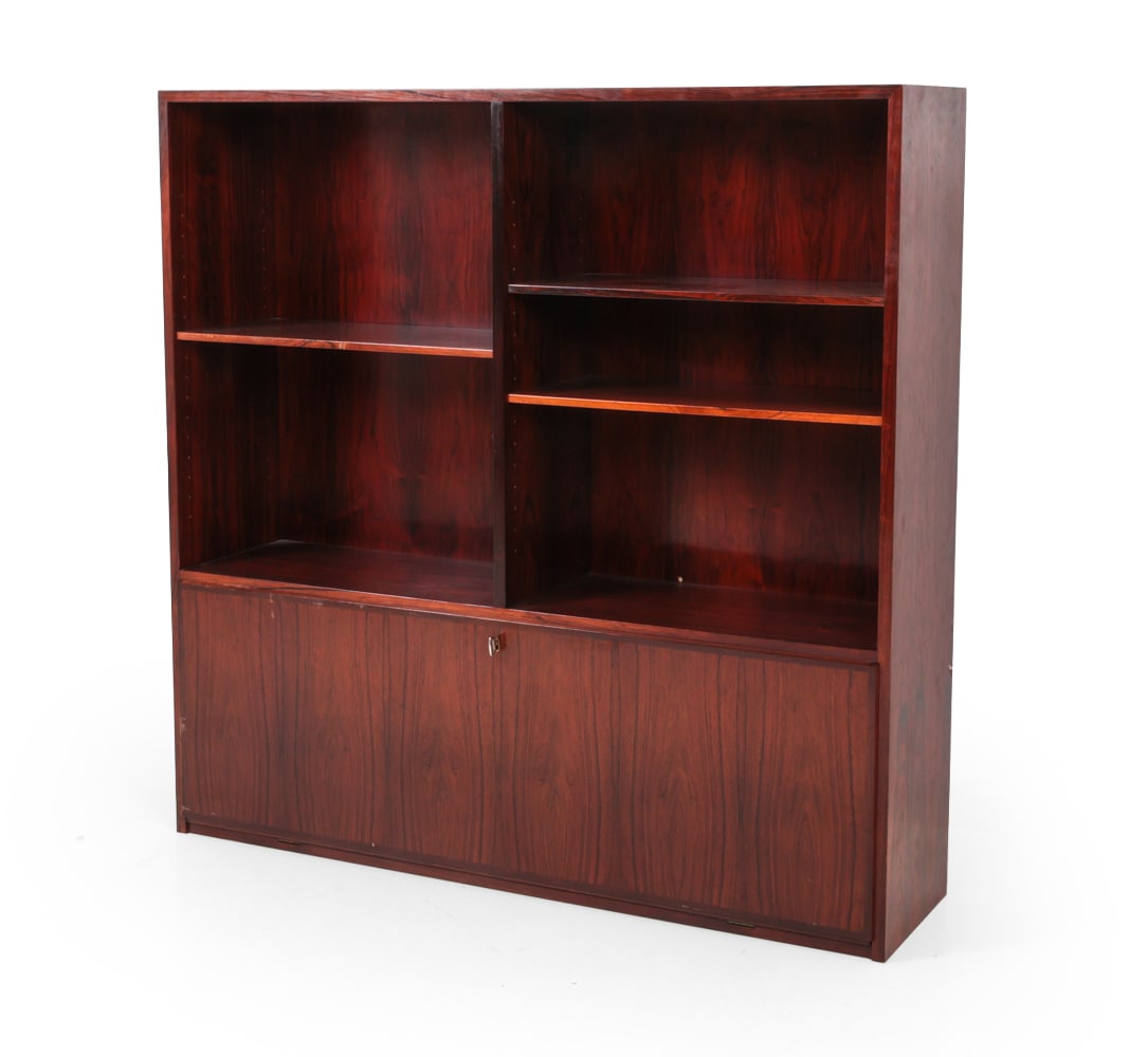 OMANN JUN STYLE DANISH ROSEWOOD BOOKCASE C. 1960S (1 of 14)