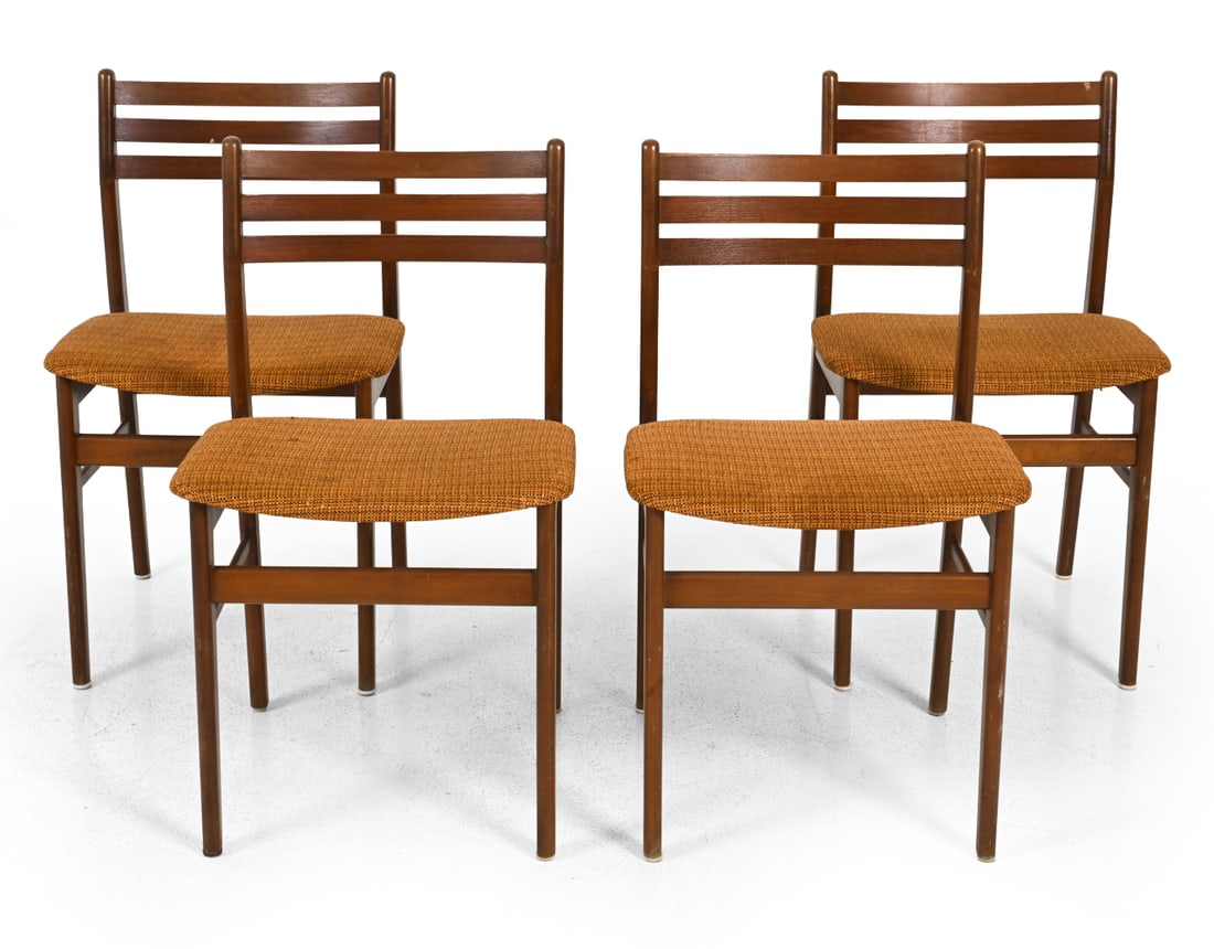 (4) SAX DANISH BEECH DINING CHAIRS C. 1960S (1 of 15)