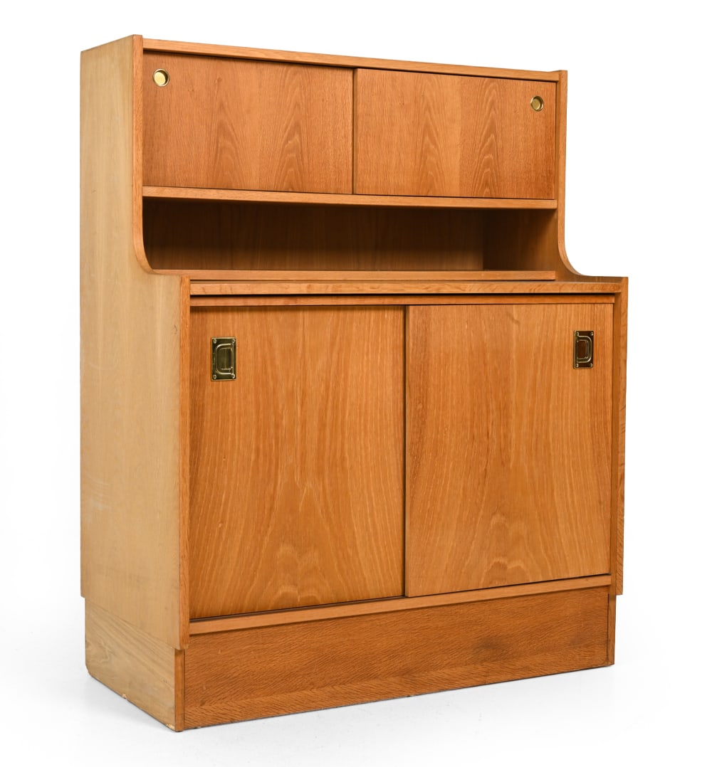 WINGE MOBLER DANISH OAK SECRETARY CABINET C. 1960S (1 of 13)