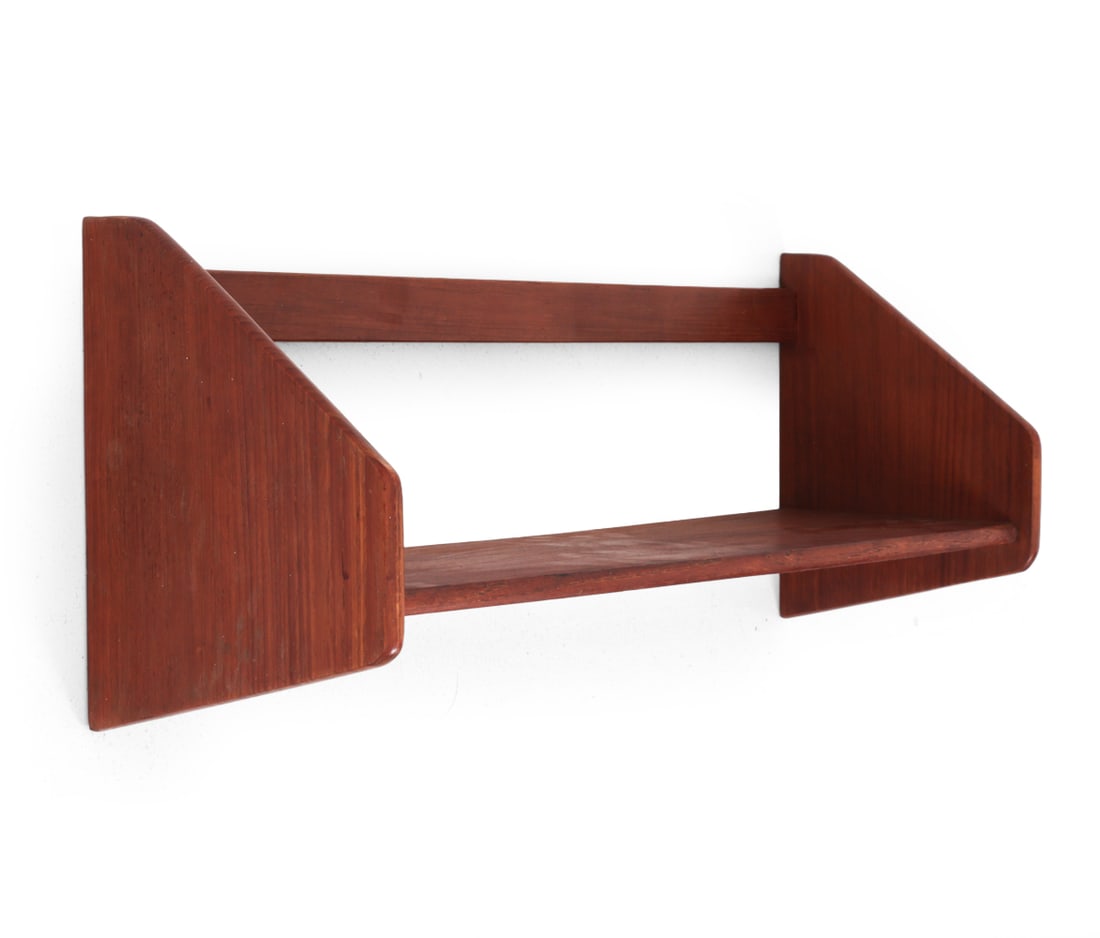 DANISH TEAK WALL SHELF MANNER OF WEGNER (1 of 15)